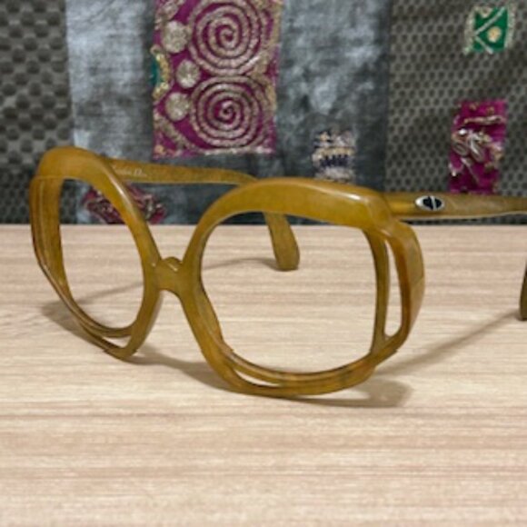 1970s Christian Dior 2026 80 Eye Glass Demo- Frames  (No lenses) Made in Germany - Picture 12 of 16